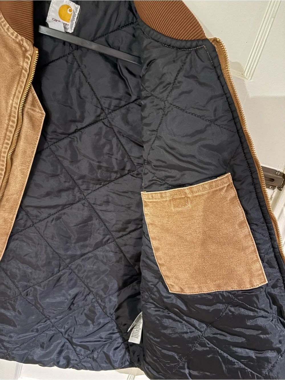 Carhartt Brown Duck Canvas Work Vest